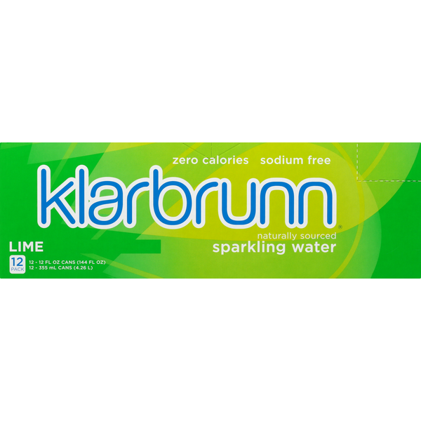 Klarbrunn Lime Naturally Sourced Sparkling Water