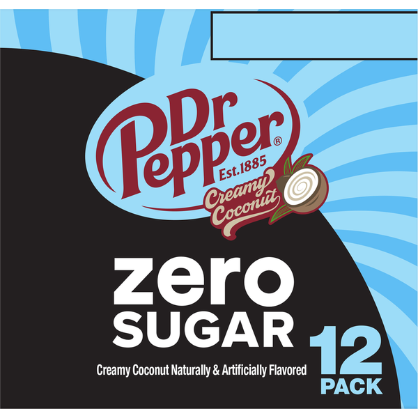 Dr Pepper Zero Sugar Creamy Coconut Soda