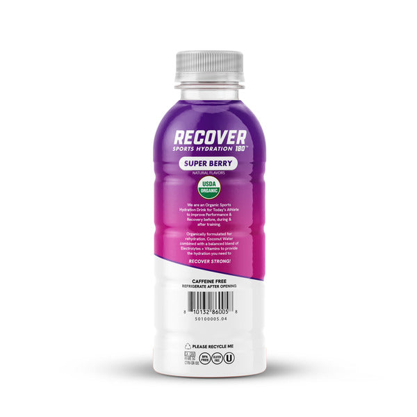 RECOVER 180° Hydration Drink, Organic, Super Berry