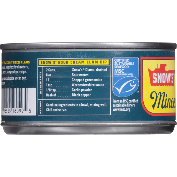 Snow's Wild Caught Minced Clams