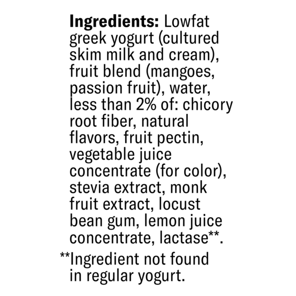 Chobani Zero Added Sugar Greek Yogurt Tropical Punch Flavored Protein Drink