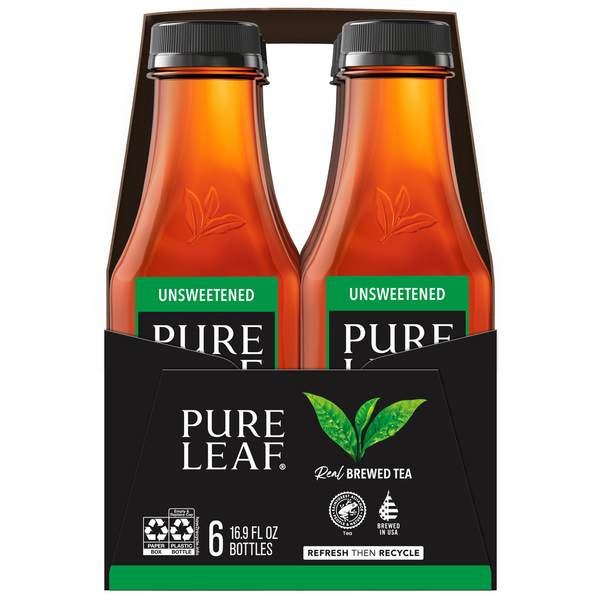 Pure Leaf Iced Tea, Unsweetened Black Tea - Pack