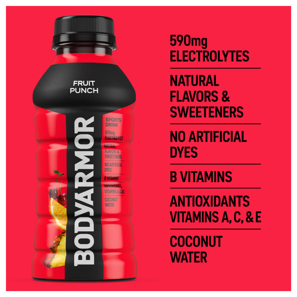 BODYARMOR Fruit Punch Sports Drink Bottles