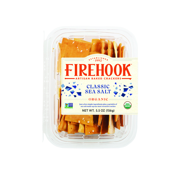 Firehook Classic Sea Salt Organic Artisan Baked Crackers