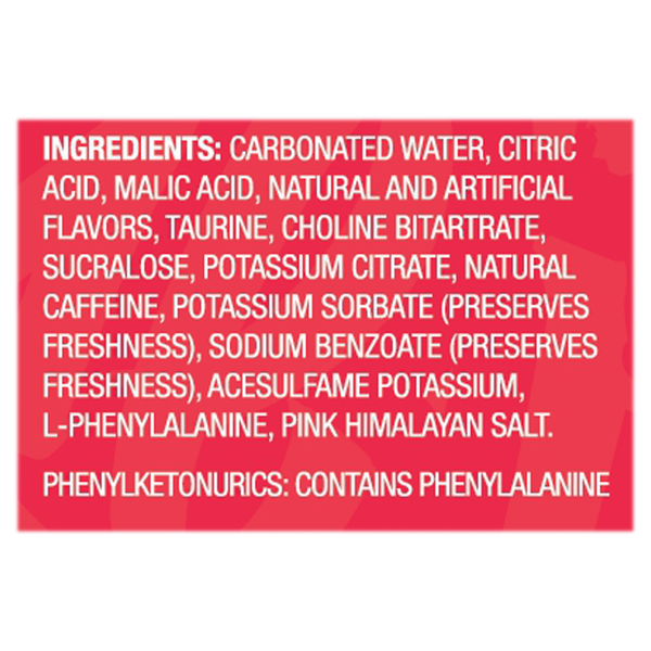 RYSE Zero Sugar Cherry Limeade Fuel Energy
