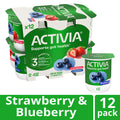 Activia Probiotic Blended Lowfat Yogurt Strawberry & Blueberry