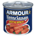 Armour Hot & Spicy Flavored Vienna Sausage Canned Sausage