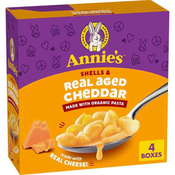 Annie's Organic Shells Pasta and Aged Cheddar Cheese