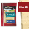 Sargento Natural Havarti Sliced Cheese, 10 Slices