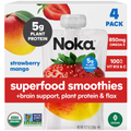 NOKA Superfood Smoothies, Strawberry Mango 4pack