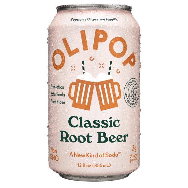 OLIPOP Prebiotic Soda, Classic Root Beer