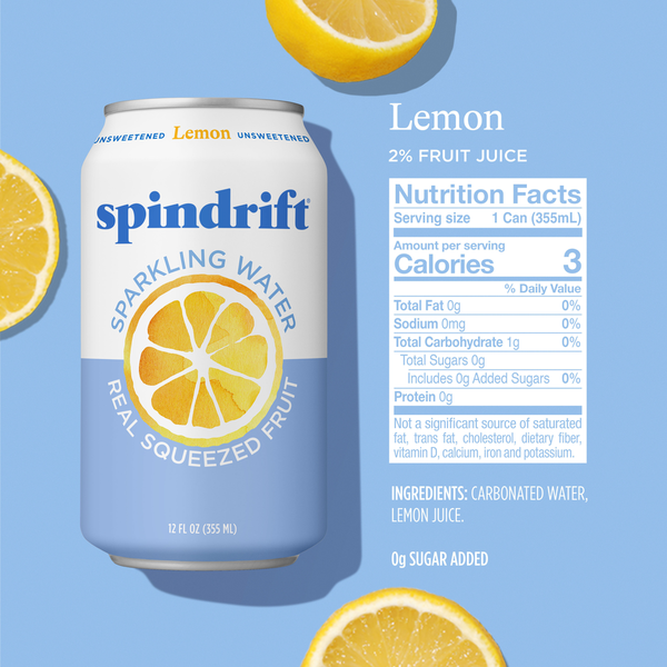 Spindrift Sparkling Water Lemon