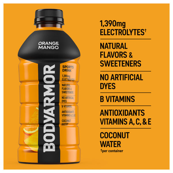 BODYARMOR Orange Mango Sports Drink Bottle
