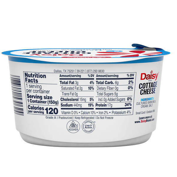 Daisy Cottage Cheese, Low Fat, 2% Milkfat