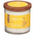 Essential Elements Candle, Wooden Wick, Wanderlust, Vanilla + Sandalwood