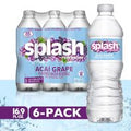 SPLASH Acai Grape Flavored Water, 16.9 fl oz, 6-pa...
️