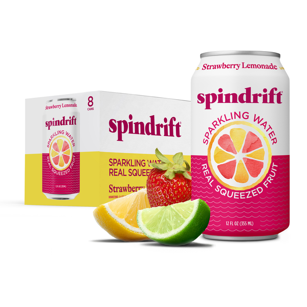 Spindrift Unsweetened Strawberry Lemonade Sparkling Water