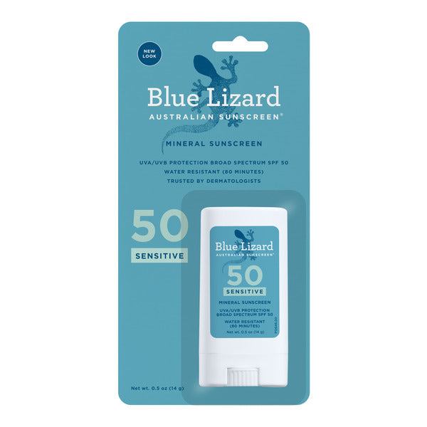 Blue Lizard Australian Sunscreen Sensitive SPF 50 Mineral Sunscreen Stick