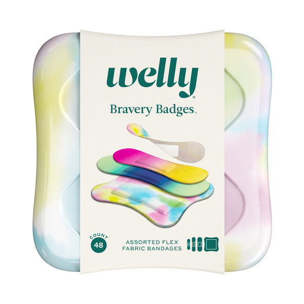 Welly Health Bravery Badges Colorwash - Assorted Flex Fabric Bandages