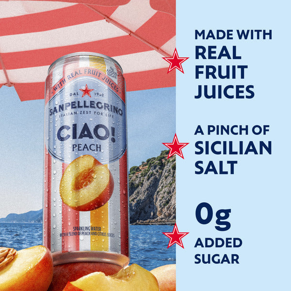 San Pellegrino Ciao Peach Sparkling Water