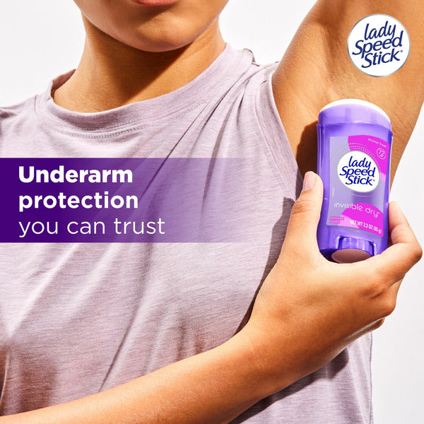 Lady Speed Stick Invisible Dry Antiperspirant Deodorant, Shower Fresh