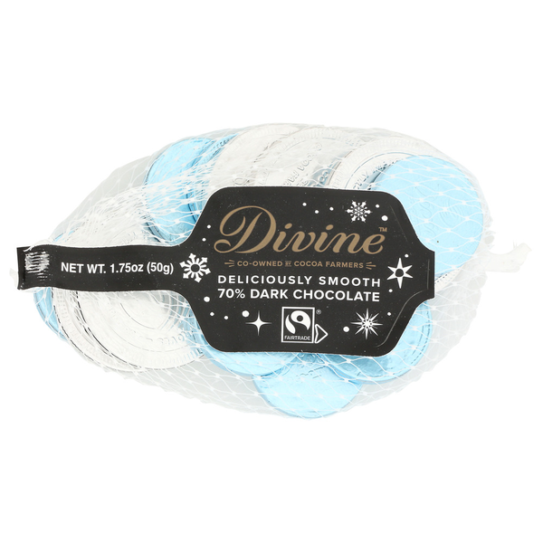 Divine 70% Dark Chocolate Coins
