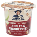 Quaker Instant Oatmeal, Apples & Cranberries