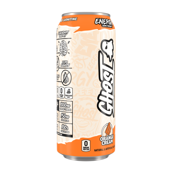 GHOST Zero Sugar Energy Drink, Orange Cream