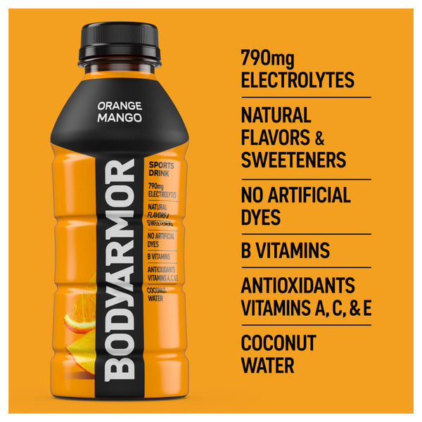 BODYARMOR Orange Mango Sports Drink Bottle