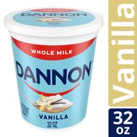 Dannon Vanilla Whole Milk Yogurt, Good Source of C...
️