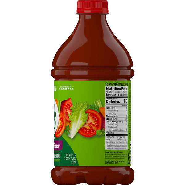 V8 High Fiber Original 100% Vegetable Juice