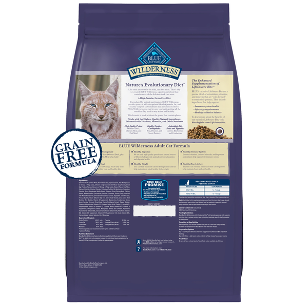 Blue Buffalo Wilderness High Protein, Natural Adult Dry Cat Food, Chicken