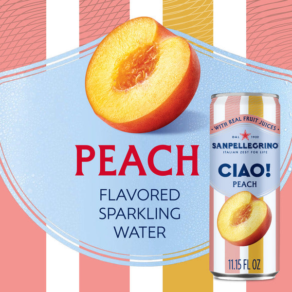 San Pellegrino Ciao Peach Sparkling Water
