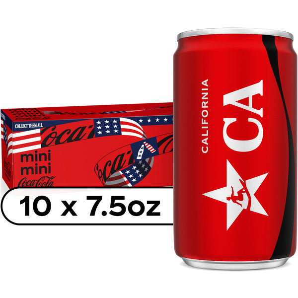 Coca Cola Zero Sugar Soda Fridge Pack Mini Cans