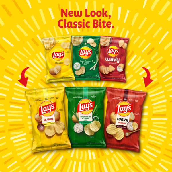 Lay's Potato Chips, Sour Cream & Onion Flavored