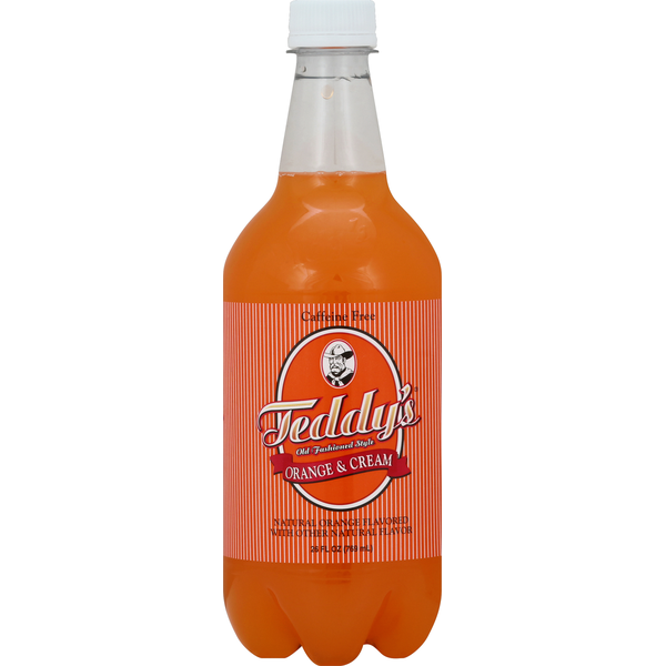 Teddys Soda, Orange & Cream, Caffeine Free, Old Fashioned Style