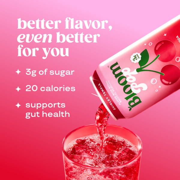 Bloom Pop Shirley Temple Prebiotic Soda