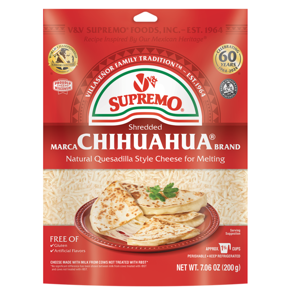 V&V Supremo Shredded Chihuahua Quesadilla Cheese