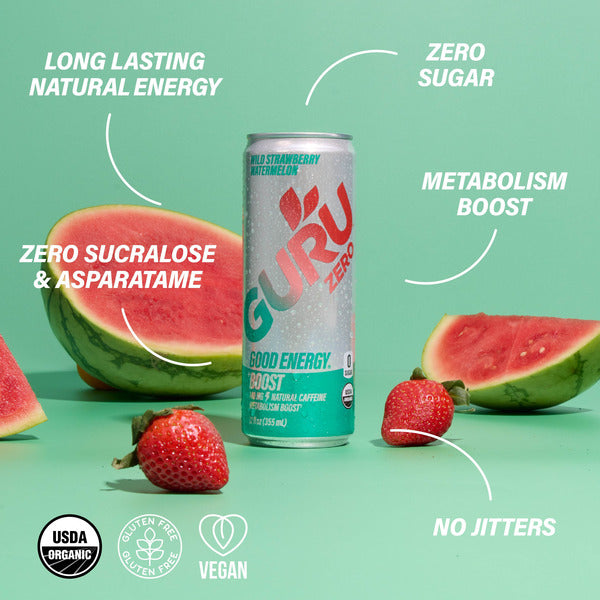 GURU Zero Sugar Wild Strawberry Watermelon