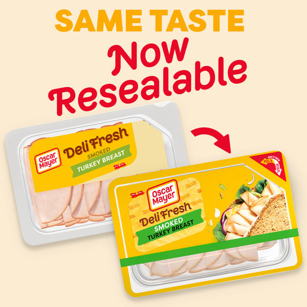 Oscar Mayer Deli Fresh Smoked Turkey Breast Sliced Sandwich Lunch Meat