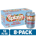 SPLASH Refresher Sparkling Water, Blood Orange Flavor - 12 Fl Oz Cans, 8 Pack
