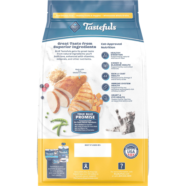 Blue Buffalo Multi-Protein Complete Adult Chicken & Turkey Recipe Food for Cats