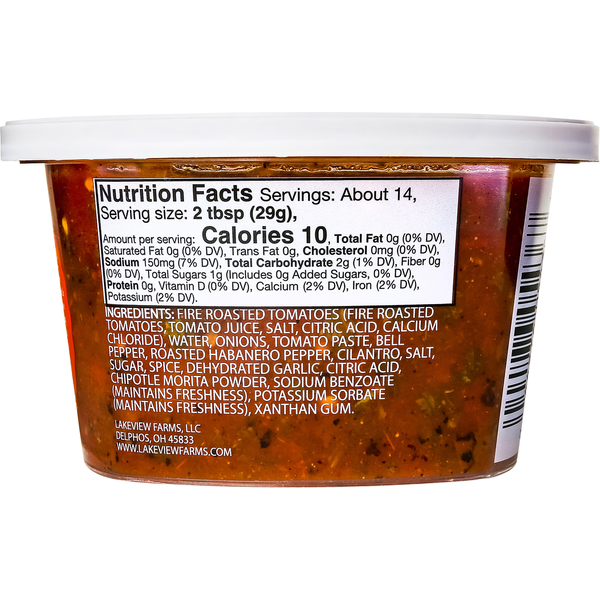 La Mexicana Fire Roasted Salsa, Hot, Fiery Habanero