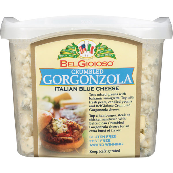 BelGioioso Gorgonzola Cheese, Cow & Sheep Crumbled Cup