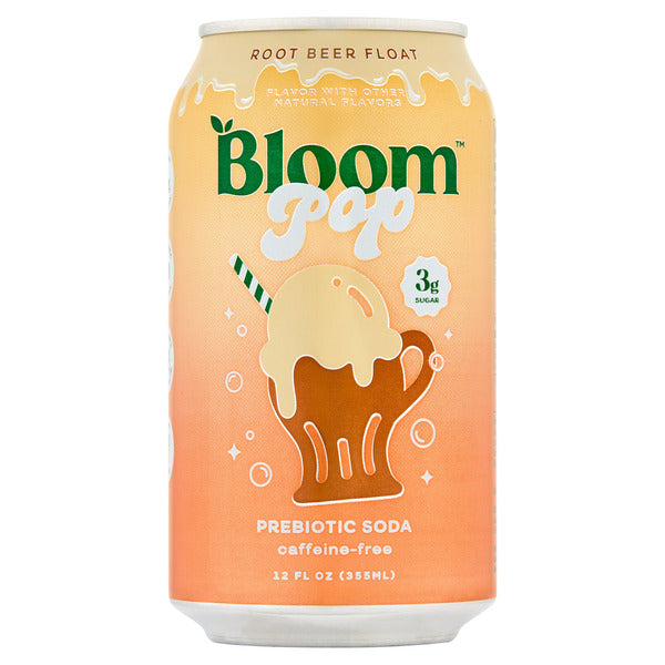 Bloom Root Beer Float Prebiotic Pop Soda