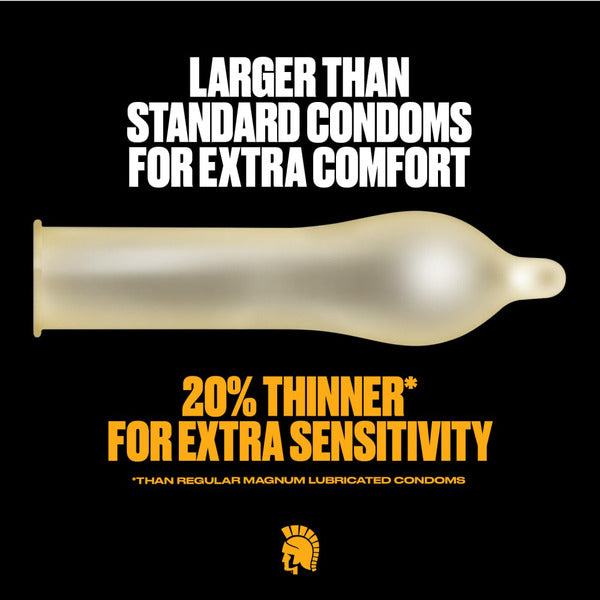 Trojan Magnum Ecstasy Large Size  Lubricated Condoms