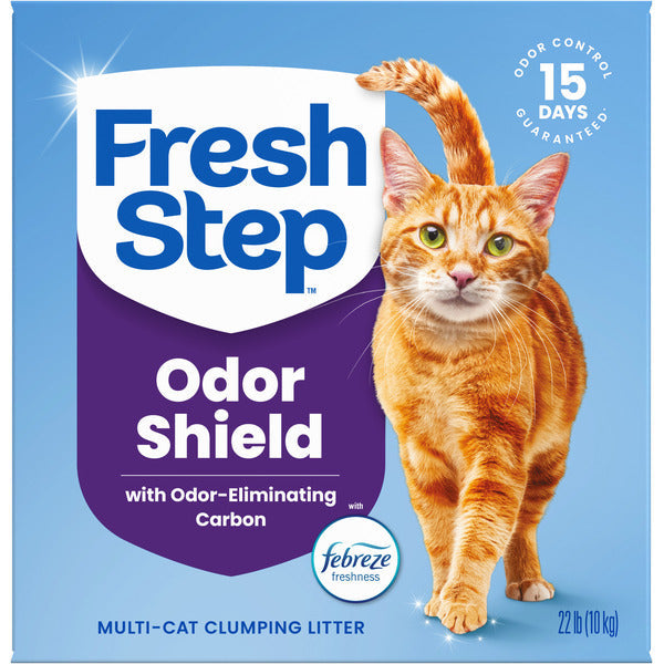 Fresh Step Odor Shield Multi Cat Clumping Litter with Febreze Freshness