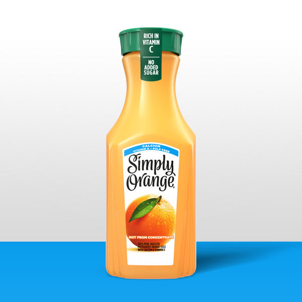 Simply Orange Juice with Calcium Bottle