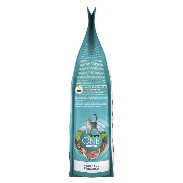 Purina ONE Natural Cat Food for Hairball Control, +PLUS Hairball Formula