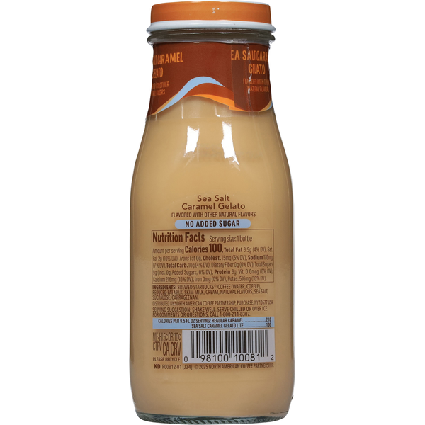 Starbucks Frappuccino, Sea Salt Caramel Gelato, Lite